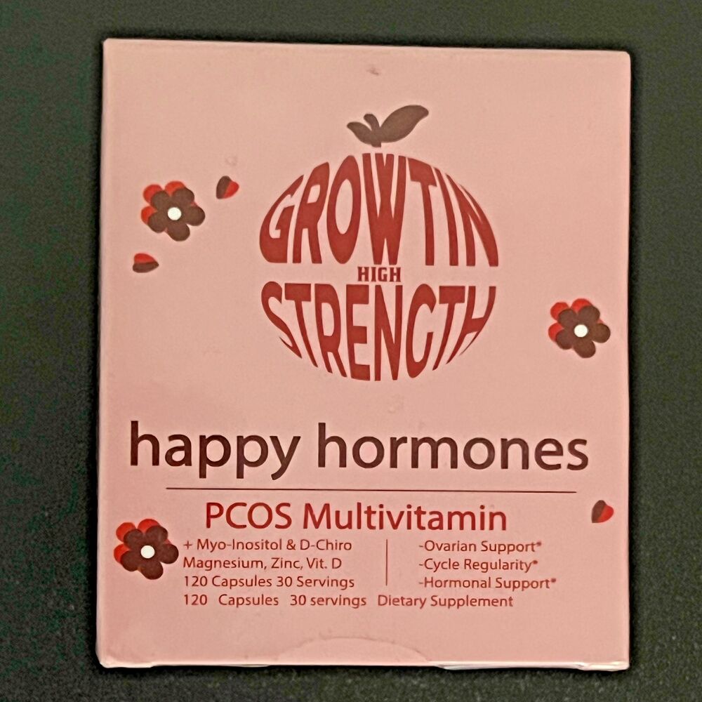 Happy Hormones PCOS Multivitamin, 120 Caps, Sealed-Vitwell